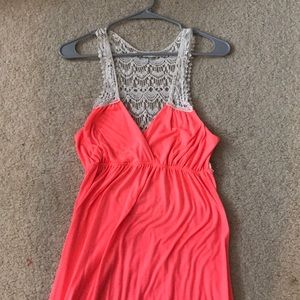 Hot pink summer maxi dress!!